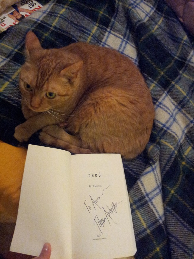 I realize this is the second post in a row with a picture of my cat and that this is dangerous for a single lady librarian to do. I'm not an old spinster cat lady. I'M NOT.