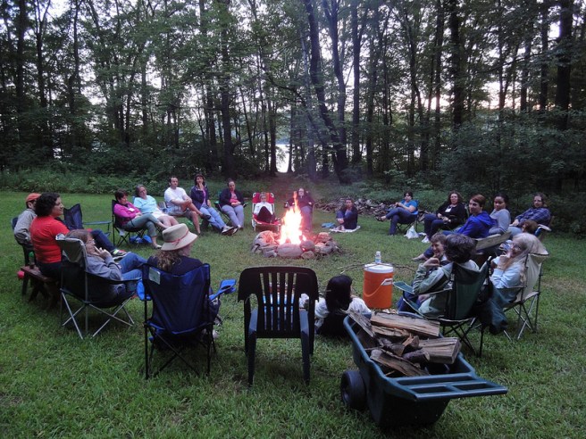This is what a librarian campfire looks like. (Photo: Jenny Arch)