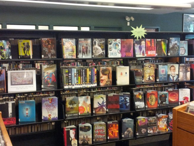 Display and new shelves. These are always fun to stock and maintain. 